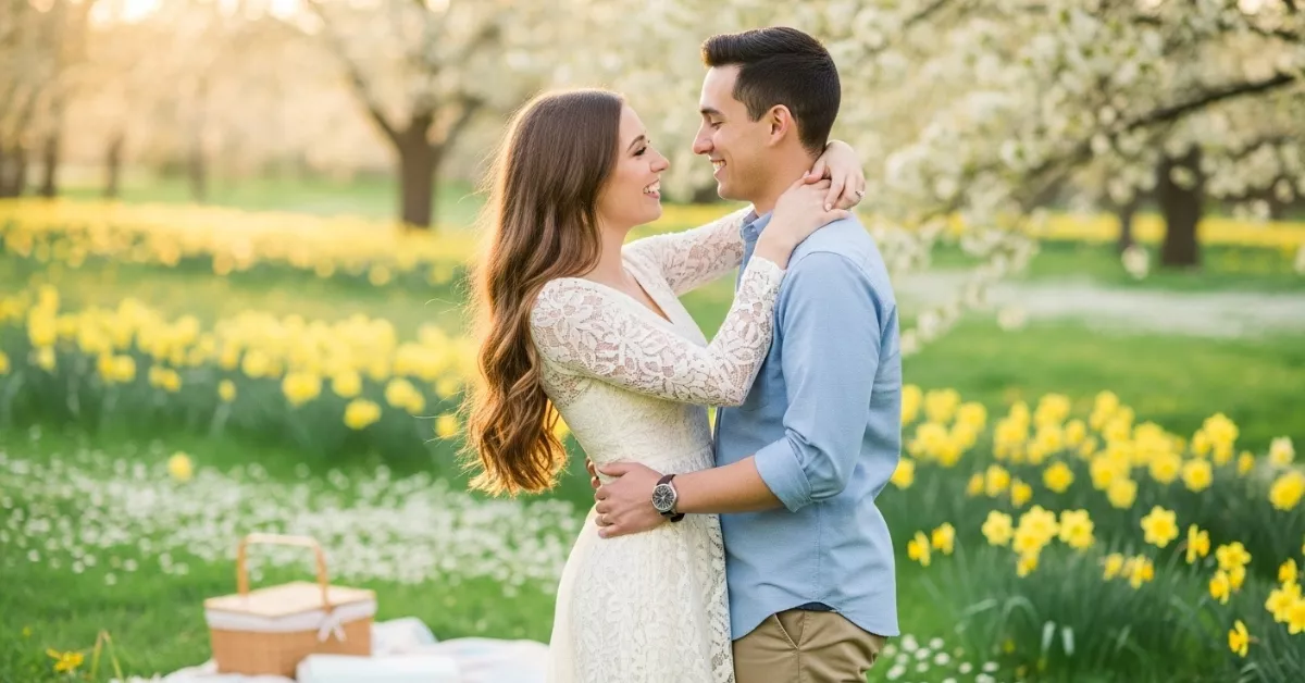 14 Spring Engagement Photo Outfits You’ll Love