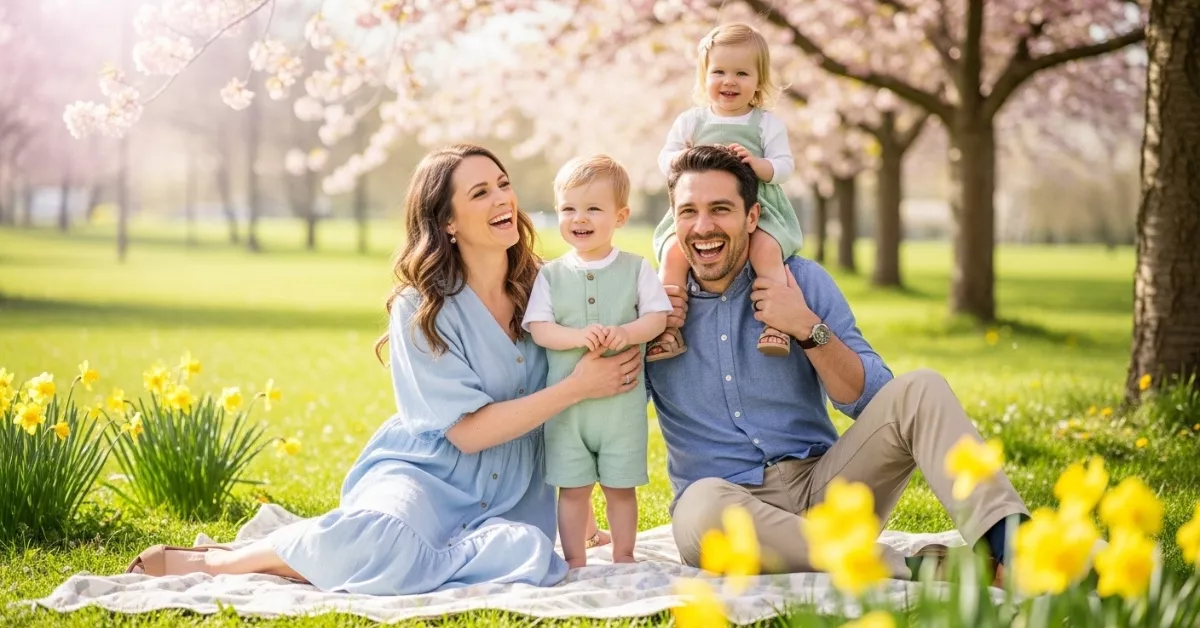 25 Spring Family Photo Outfits That Look Beautiful in Every Picture