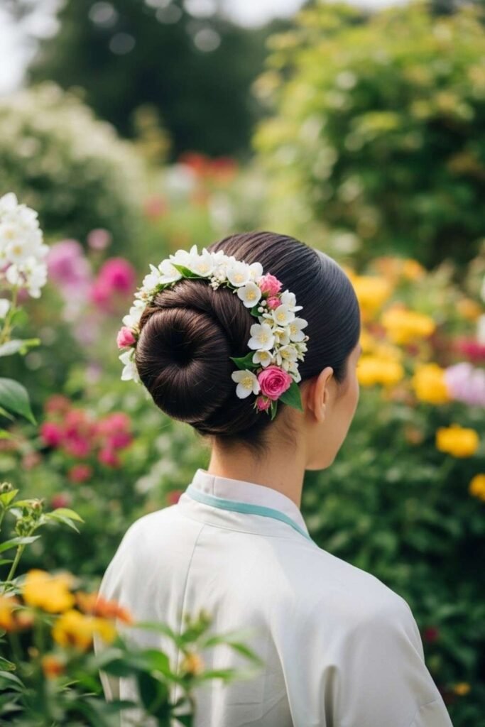 Traditional Flower Bun