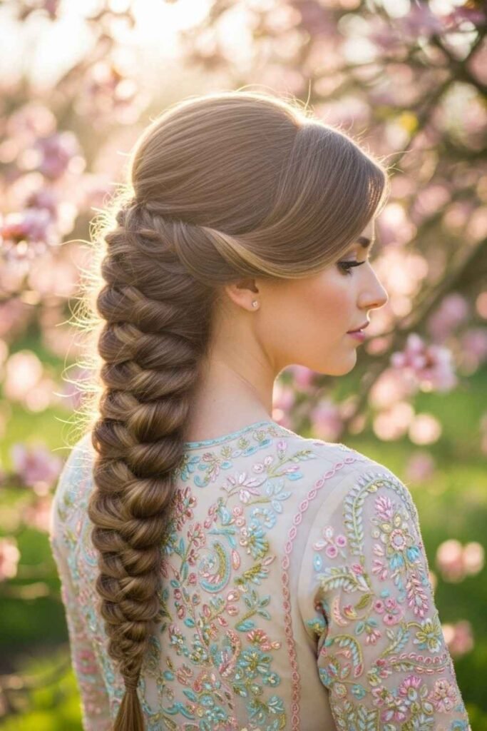  Traditional Puff with Long Braid