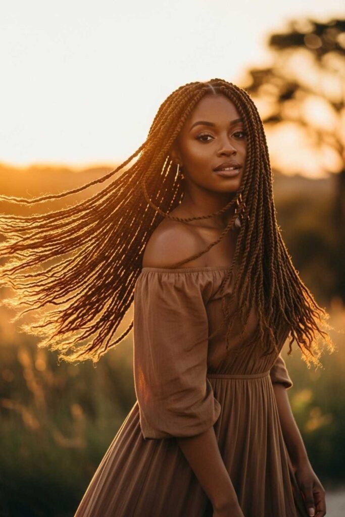 Waist-Length Boho Passion Twists