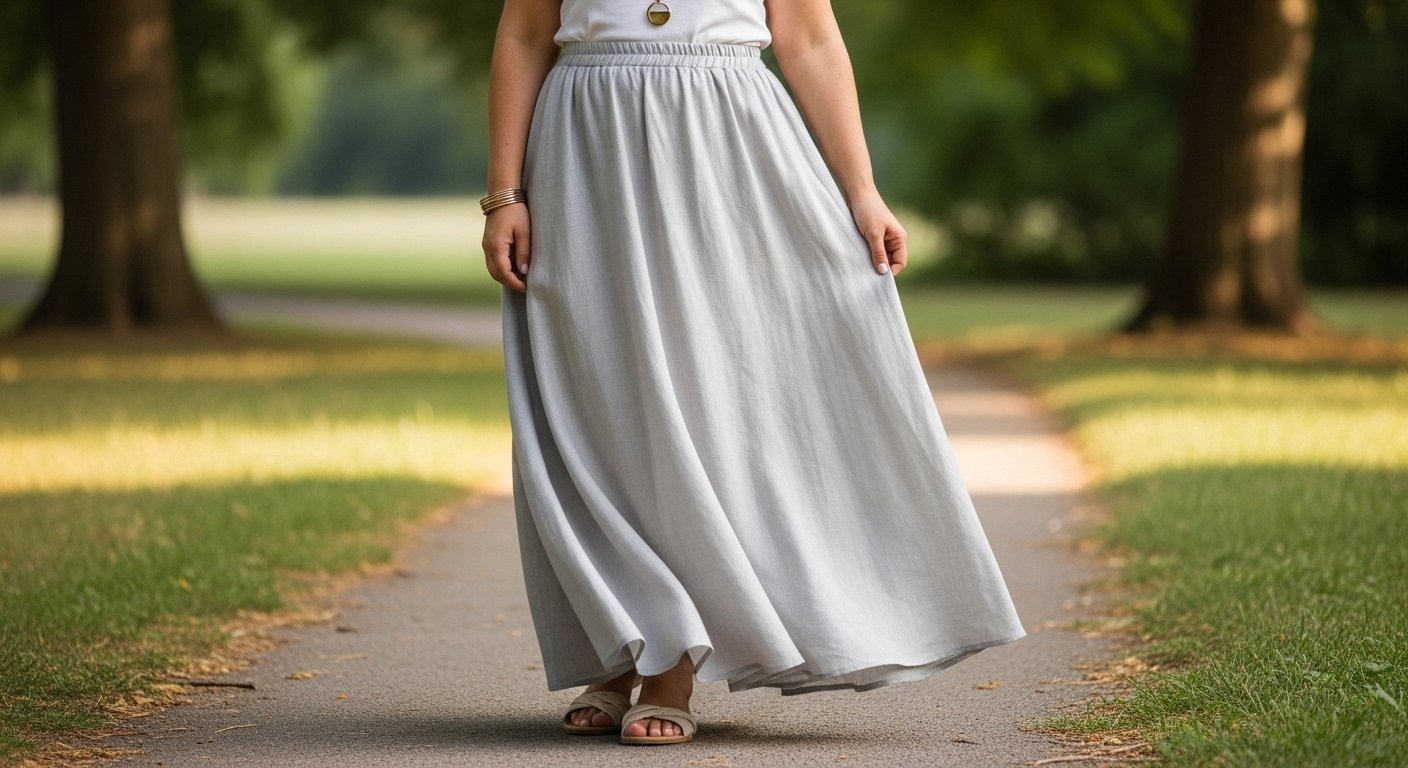 17 Long Skirt Outfits For Summer For Big Girl Comfort
