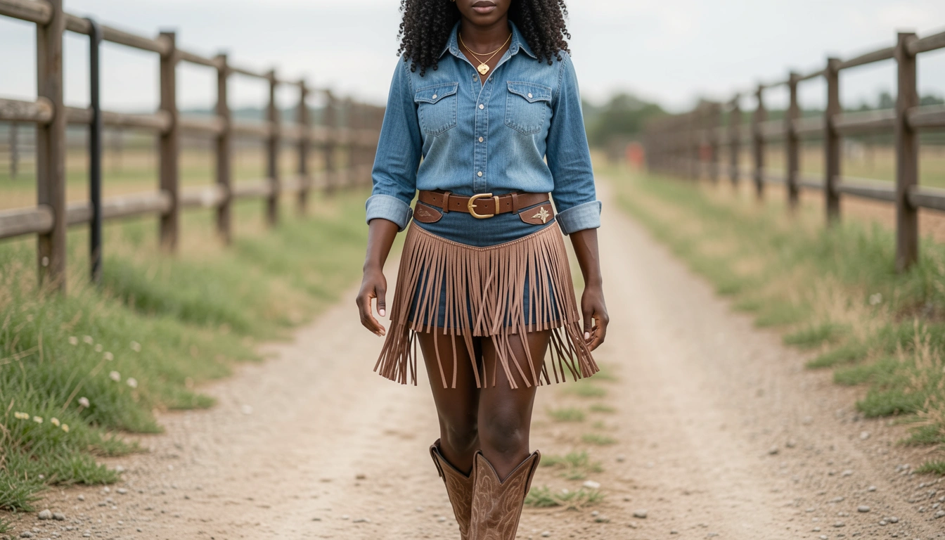 12 Stunning Cow Girl Outfits Ideas for Black Woman