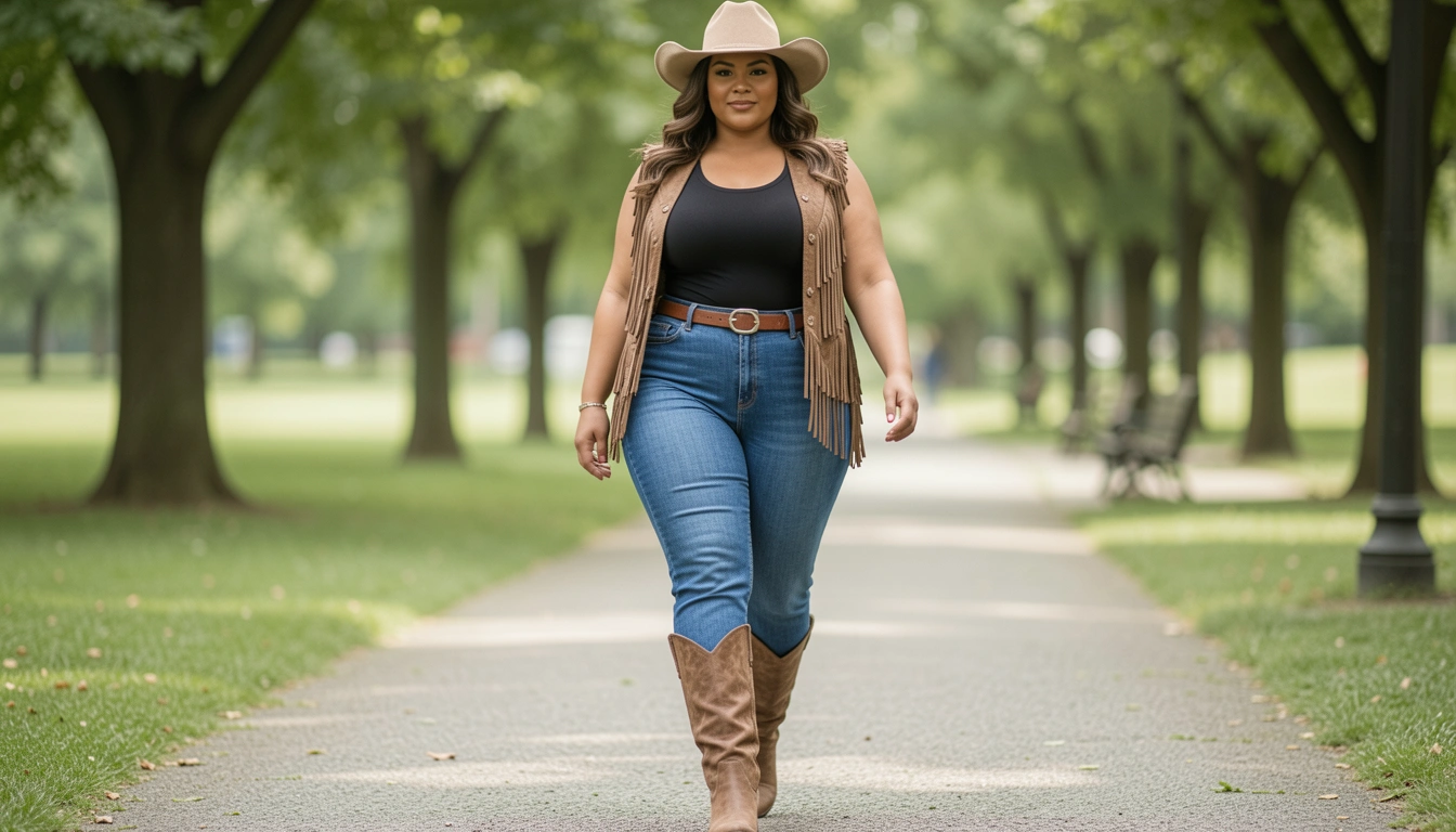 10 Confident Cow Girl Curvy Outfits Ideas for Every Occasion