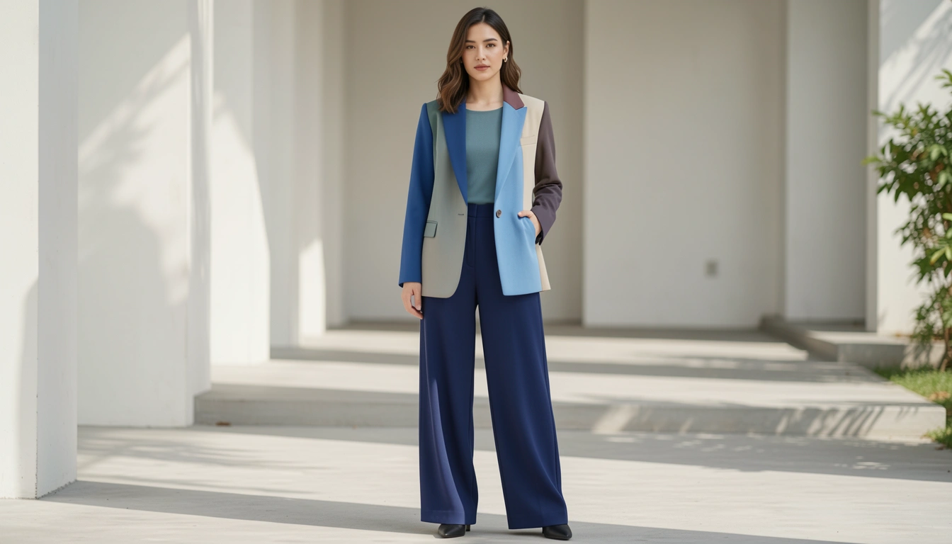 How to Wear Formal Color Blocking Outfits